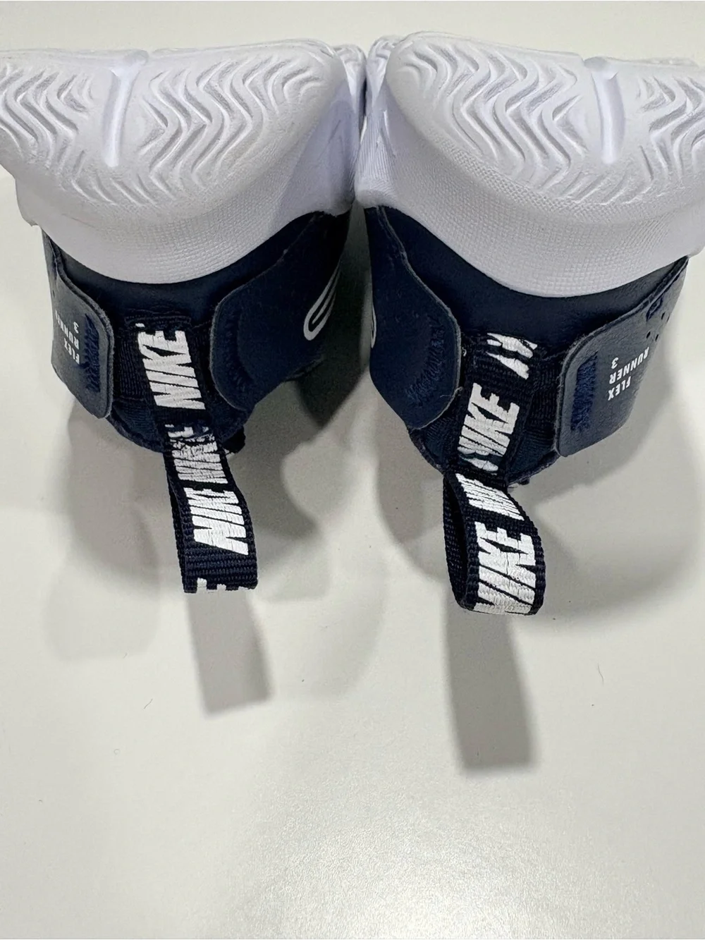 Nike Kids Navy Blue & White Slip-On Sneakers